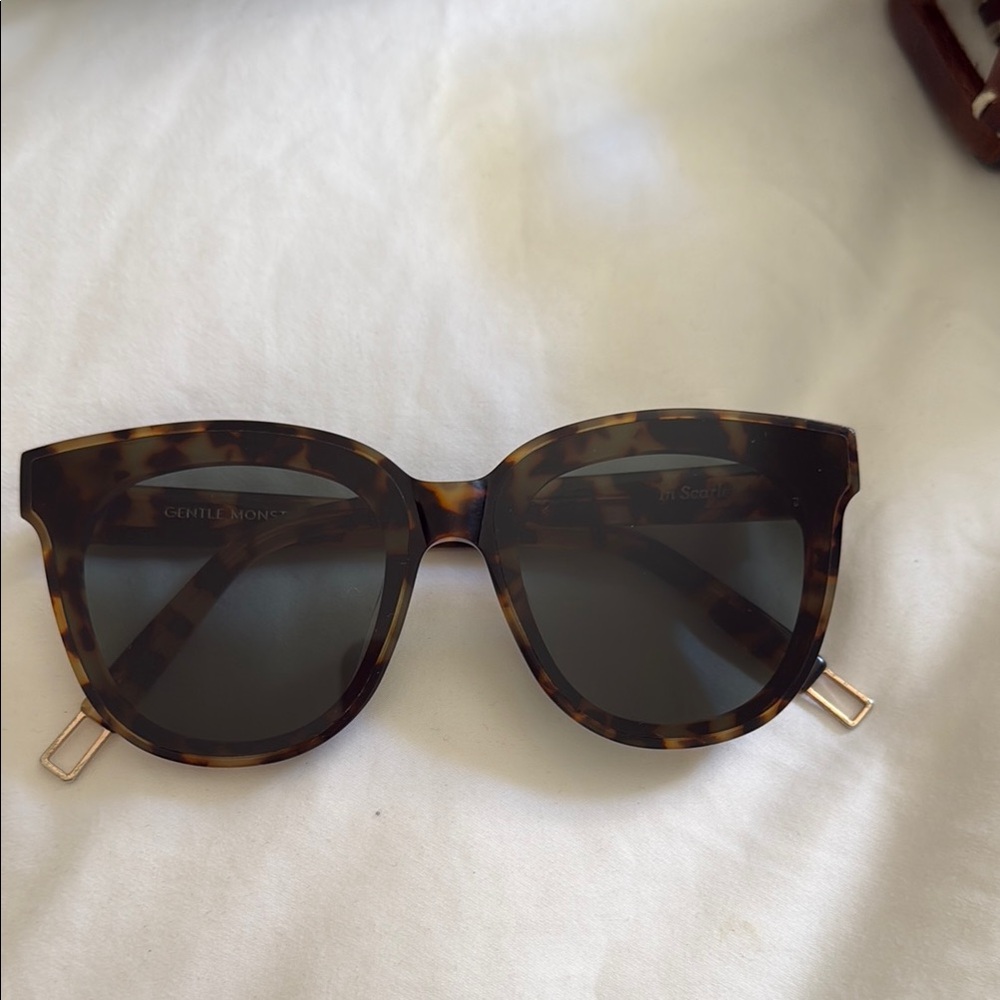 Gentle Monster Brown Sunglasses Oversized Tortoiseshell Design